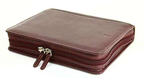 ナガサワ オリジナル 20本差し キップレザー ジップ ペンケース